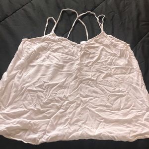 White spaghetti strap tank top
